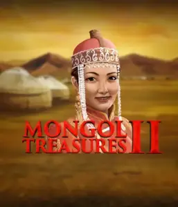 Explore the rich culture of Mongolia with Mongol Treasures 2 slot by Endorphina, highlighting a beautiful Mongolian woman clothed in traditional attire against a pastoral Mongolian steppe backdrop. This image portrays the spirit of Mongolian history, providing a unique visual adventure. 